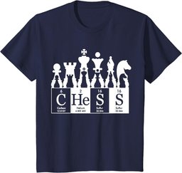 Chess sets periodic table elements t shirt gift for kids men T-Shirt