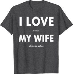 Funny I Love Golf Ball Club Golf Accessory Golfer T-Shirt