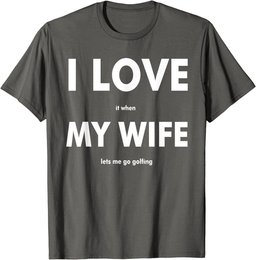 Funny I Love Golf Ball Club Golf Accessory Golfer T-Shirt