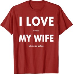 Funny I Love Golf Ball Club Golf Accessory Golfer T-Shirt