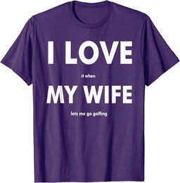 Funny I Love Golf Ball Club Golf Accessory Golfer T-Shirt