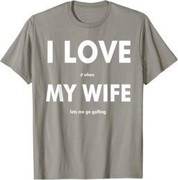 Funny I Love Golf Ball Club Golf Accessory Golfer T-Shirt