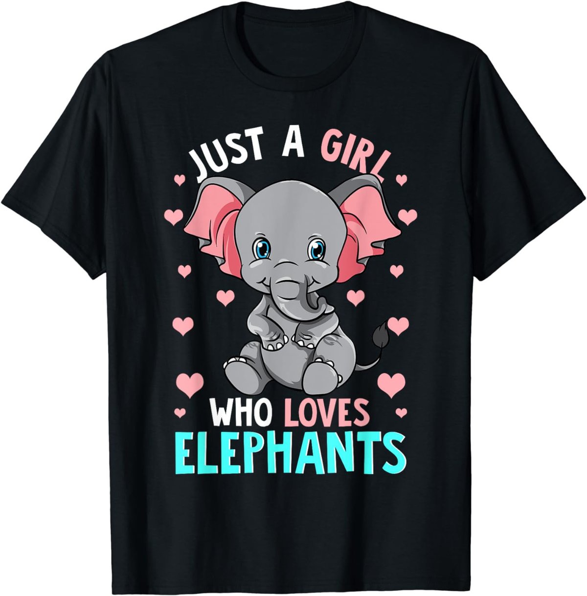 Elephant T Shirt Kids Women Just A Girl Who Loves Elephants T-Shirt