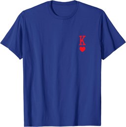 King of Hearts Matching Couple Saint Valentine's Day T-Shirt