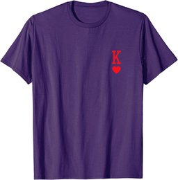 King of Hearts Matching Couple Saint Valentine's Day T-Shirt