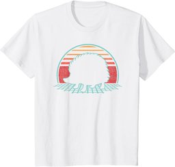 Hedgehog Retro Vintage 80s Style Animal Lover Gift T-Shirt
