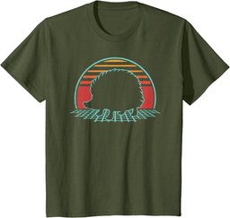 Hedgehog Retro Vintage 80s Style Animal Lover Gift T-Shirt