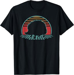 Hedgehog Retro Vintage 80s Style Animal Lover Gift T-Shirt