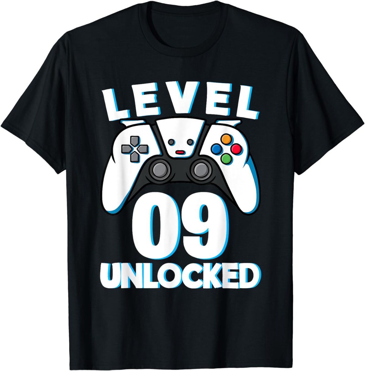 Level 9 Unlocked 9th Birthday Gaming Gamer Boys T-Shirt