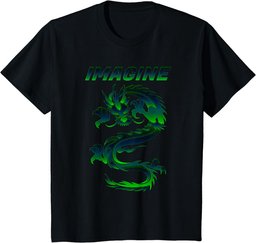 Imagine Fantasy Dragon Tattoo Style T-Shirt T-Shirt