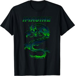 Imagine Fantasy Dragon Tattoo Style T-Shirt T-Shirt