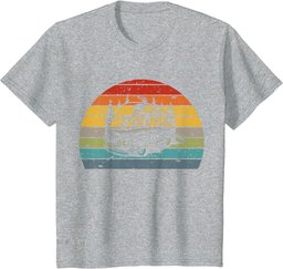 Campervan Woman Campervan Campsite Born Vintage Retro T-Shirt
