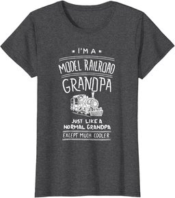 Mens Model Railroad Grandpa Train Shirt Father's Day Gift T-Shirt