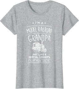 Mens Model Railroad Grandpa Train Shirt Father's Day Gift T-Shirt