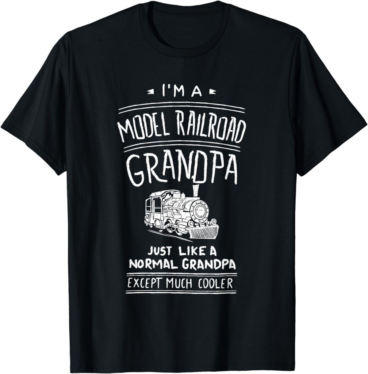 Mens Model Railroad Grandpa Train Shirt Father's Day Gift T-Shirt