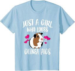 Just A Girl Who Loves Guinea Pigs T-Shirt Pet Lover Gift