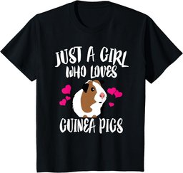 Just A Girl Who Loves Guinea Pigs T-Shirt Pet Lover Gift