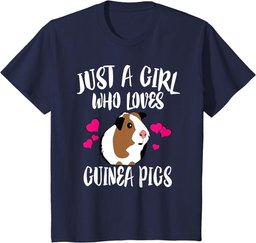 Just A Girl Who Loves Guinea Pigs T-Shirt Pet Lover Gift