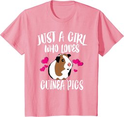 Just A Girl Who Loves Guinea Pigs T-Shirt Pet Lover Gift
