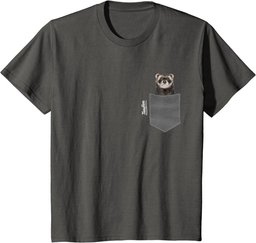 Ferret In Pocket - Ferret Lover Themed T-Shirt