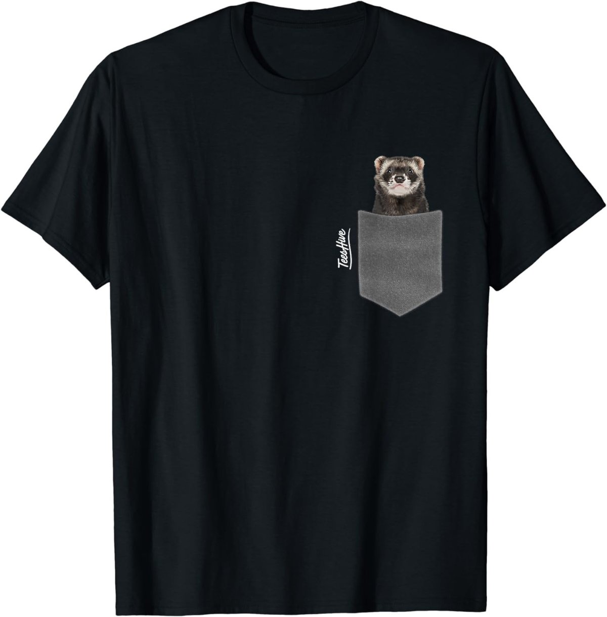 Ferret In Pocket - Ferret Lover Themed T-Shirt