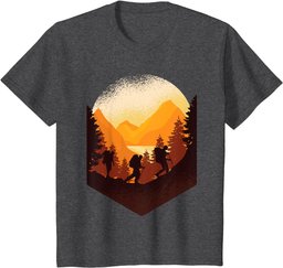 Hiking Mountaineering Forest Retro Vintage T-Shirt