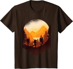 Hiking Mountaineering Forest Retro Vintage T-Shirt