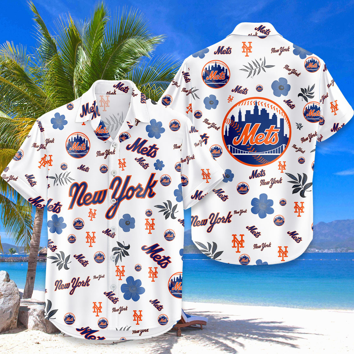 2025 New York Mets Hawaiian Shirt – MLB Stadium Giveaway, XL, Unopened