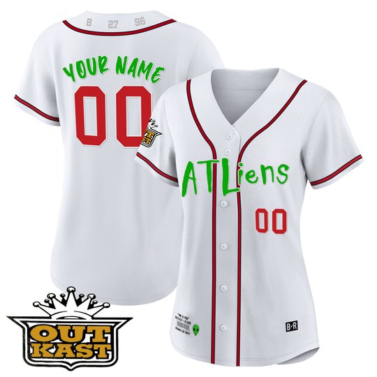 Atlanta Braves Atliens Flex Base Custom Jersey - All Stitched