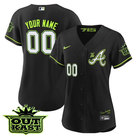 Atlanta Braves Atliens The A Baseball Custom Jersey - All Stitched