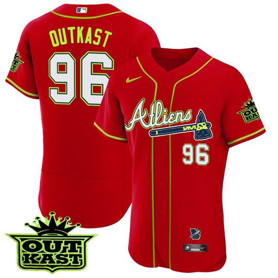 Men's Atlanta Braves Atliens Flex Base Jersey - All Stitched