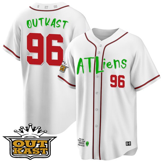 Men's Atlanta Braves Atliens Cool Base Jersey - All Stitched