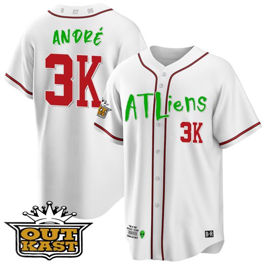 Men's Atlanta Braves Atliens Cool Base Jersey - All Stitched