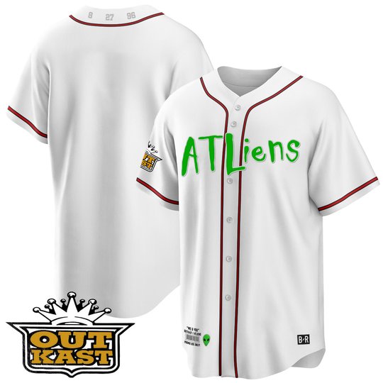 Men's Atlanta Braves Atliens Cool Base Jersey - All Stitched