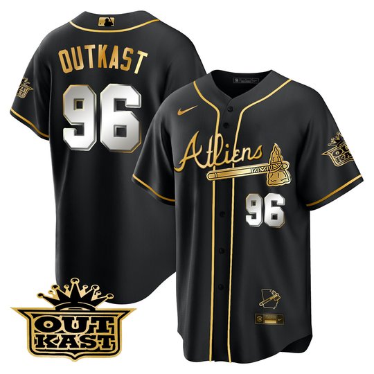 Men's Atlanta Braves Atliens Cool Base Jersey V2 - All Stitched