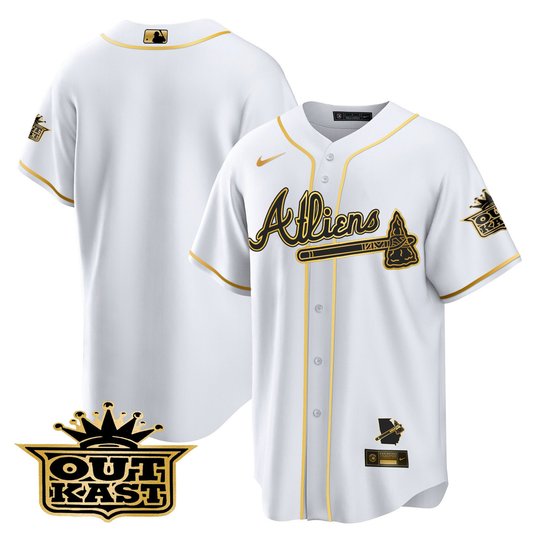 Men's Atlanta Braves Atliens Cool Base Jersey V2 - All Stitched