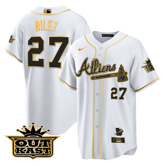 Men's Atlanta Braves Atliens Cool Base Jersey V2 - All Stitched