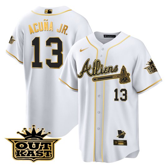 Men's Atlanta Braves Atliens Cool Base Jersey V2 - All Stitched