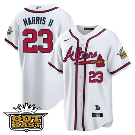 Men's Atlanta Braves Atliens Cool Base Jersey V2 - All Stitched