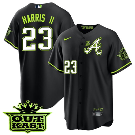Youth's Atlanta Braves Atliens The A Cool Base Jersey - All Stitched