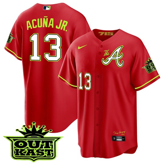 Youth's Atlanta Braves Atliens The A Cool Base Jersey - All Stitched