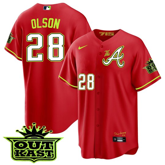 Youth's Atlanta Braves Atliens The A Cool Base Jersey - All Stitched