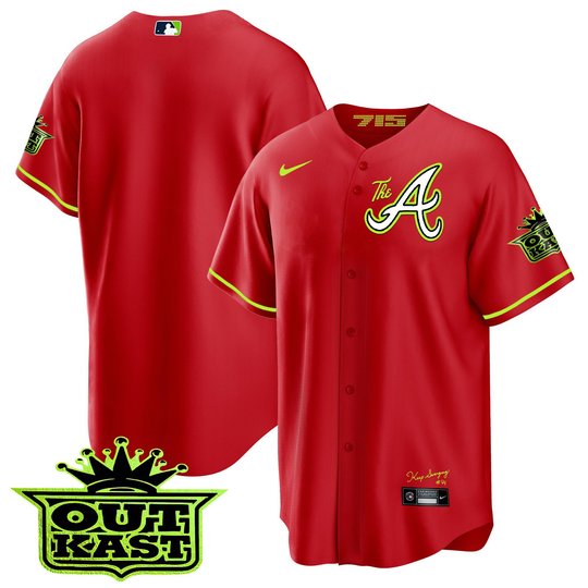 Youth's Atlanta Braves Atliens The A Cool Base Jersey - All Stitched