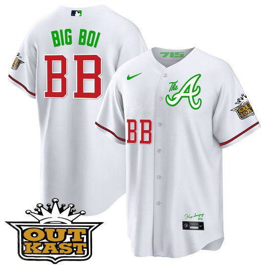 Youth's Atlanta Braves Atliens The A Cool Base Jersey - All Stitched