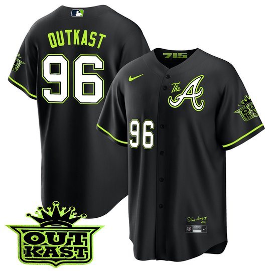 Youth's Atlanta Braves Atliens The A Cool Base Jersey - All Stitched