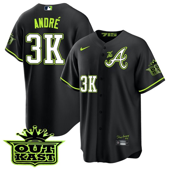 Youth's Atlanta Braves Atliens The A Cool Base Jersey - All Stitched