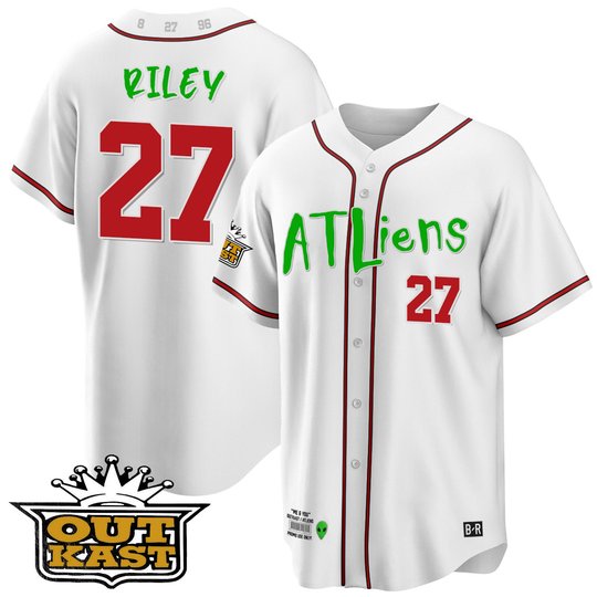 Youth's Atlanta Braves Atliens Cool Base Jersey - All Stitched