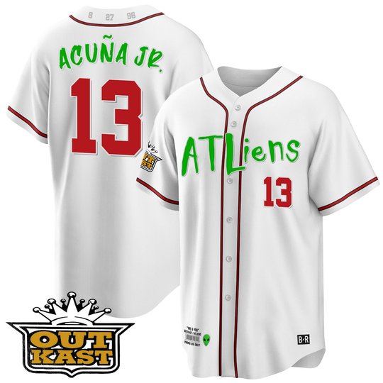 Youth's Atlanta Braves Atliens Cool Base Jersey - All Stitched
