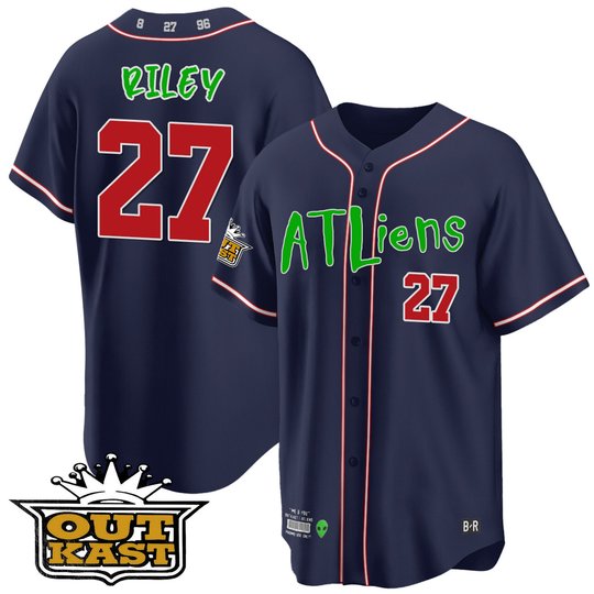 Youth's Atlanta Braves Atliens Cool Base Jersey - All Stitched