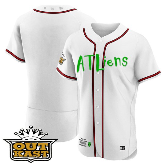 Youth's Atlanta Braves Atliens Flex Base Jersey - All Stitched